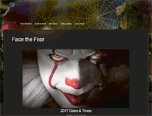 Tablet Screenshot of facethefearhouse.com